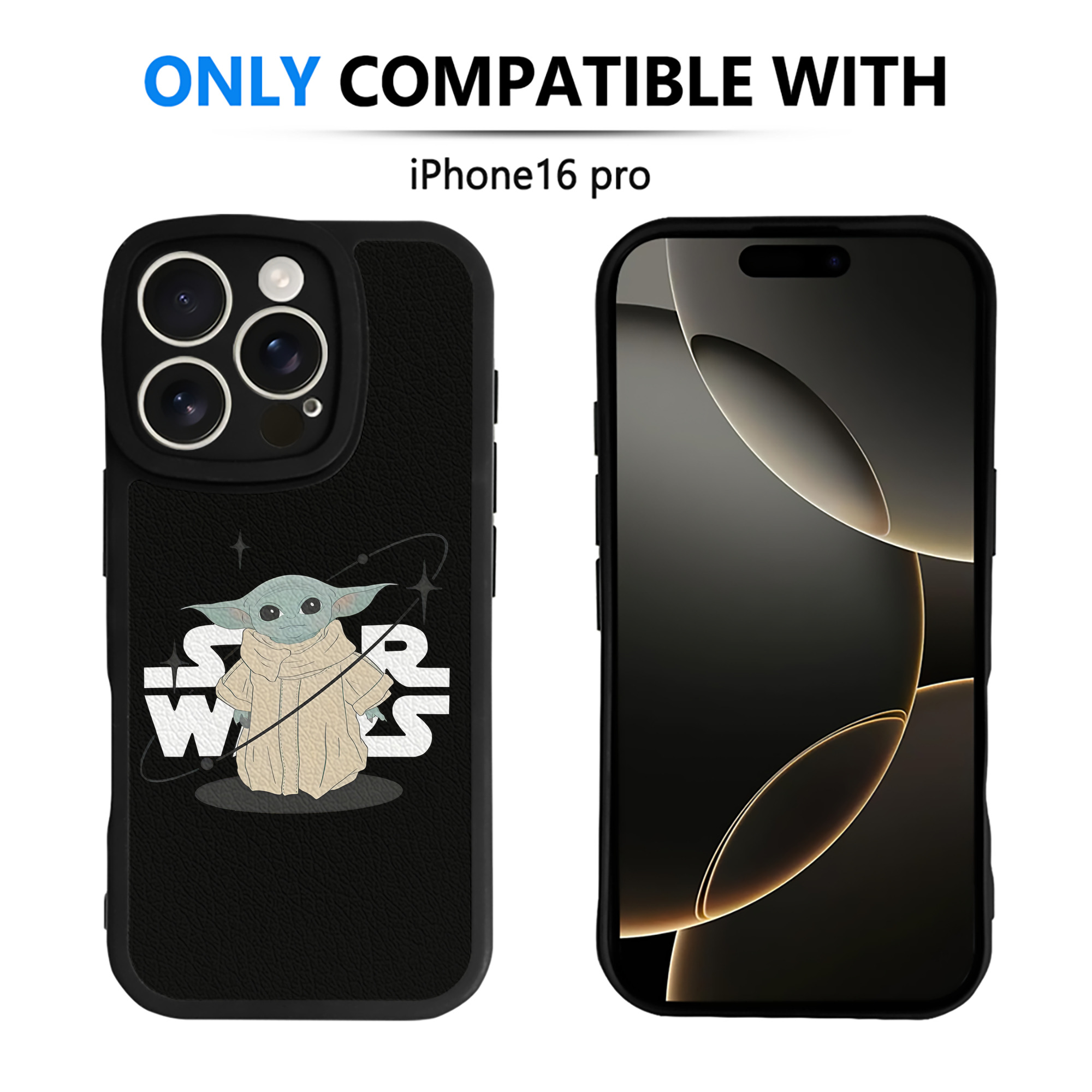 （画像用） スター・ウォーズ Star Wars 【iPhone 16シリーズ対応】シリコンスマホケース（レザー調） 材質：シリコン